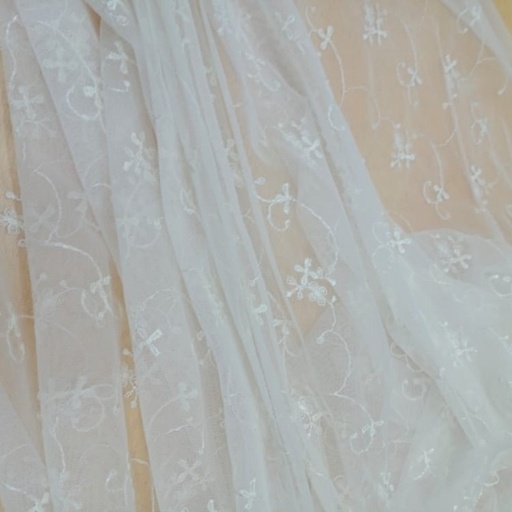 White Dyed Lace Fabric#13