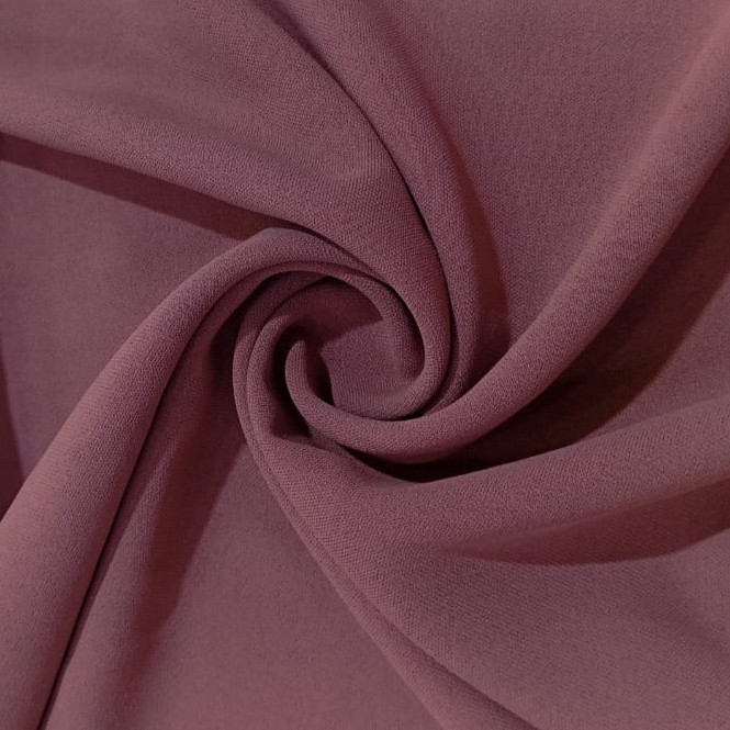 Cherry Crepe Dyed Fabric