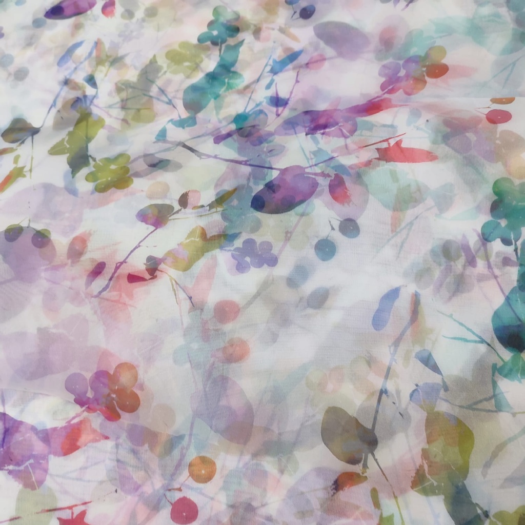 Artwork Print On Organza SS22A-ORPA56