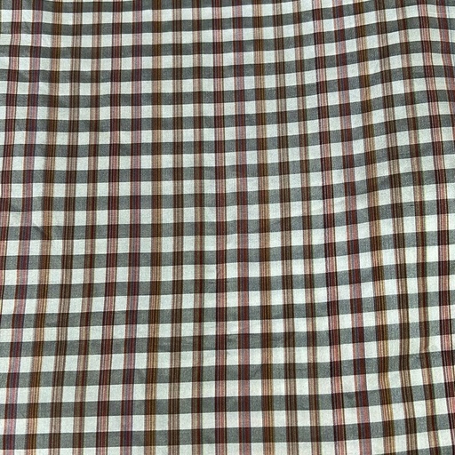 Poly Silk Check Yarn Dyed Fabric (SS25) FFFS17