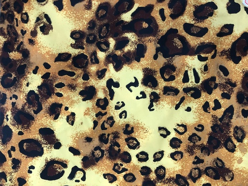Chrome Satin Pezli With leopard skin Print Fabric SS22N-CSPB05