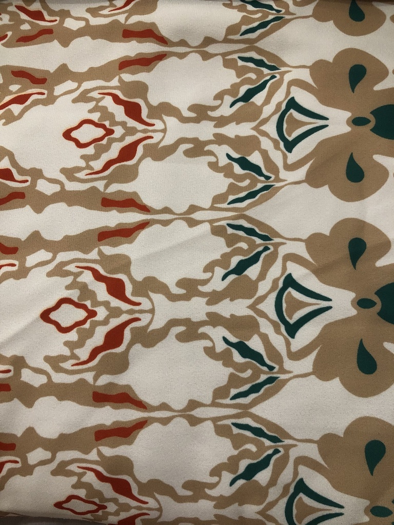 Leaf Bohemian Print On Royal Georgette (SS22N) RGPB21