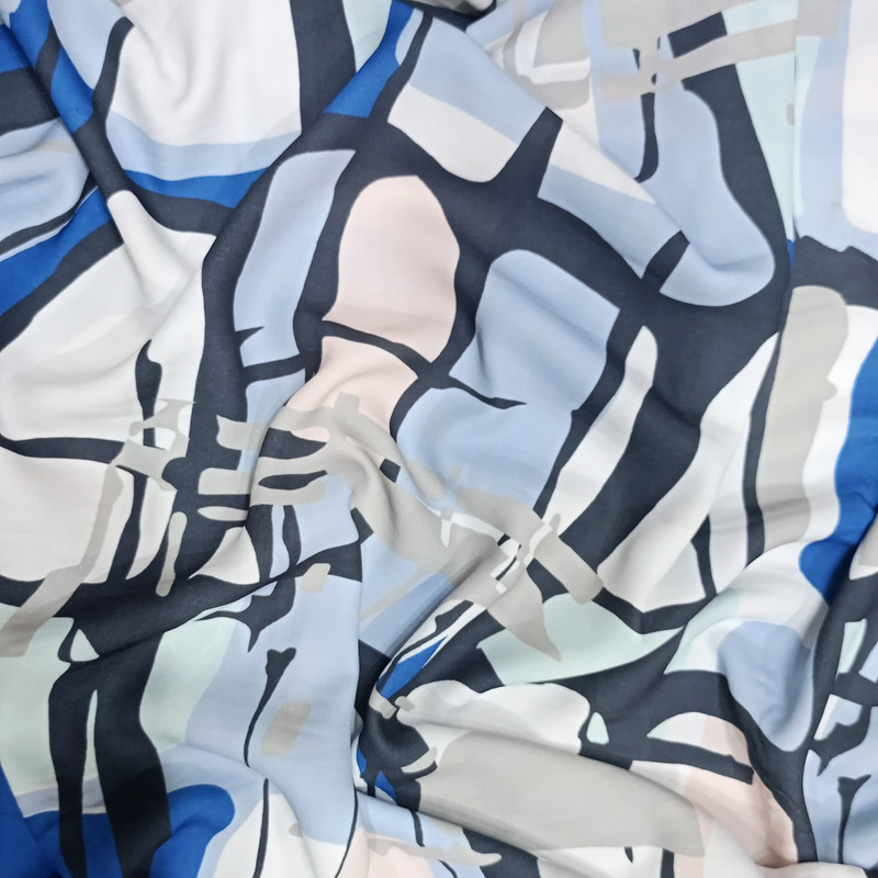 Abstract Stone Print On Royal Georgette (SS22N) RGPB24