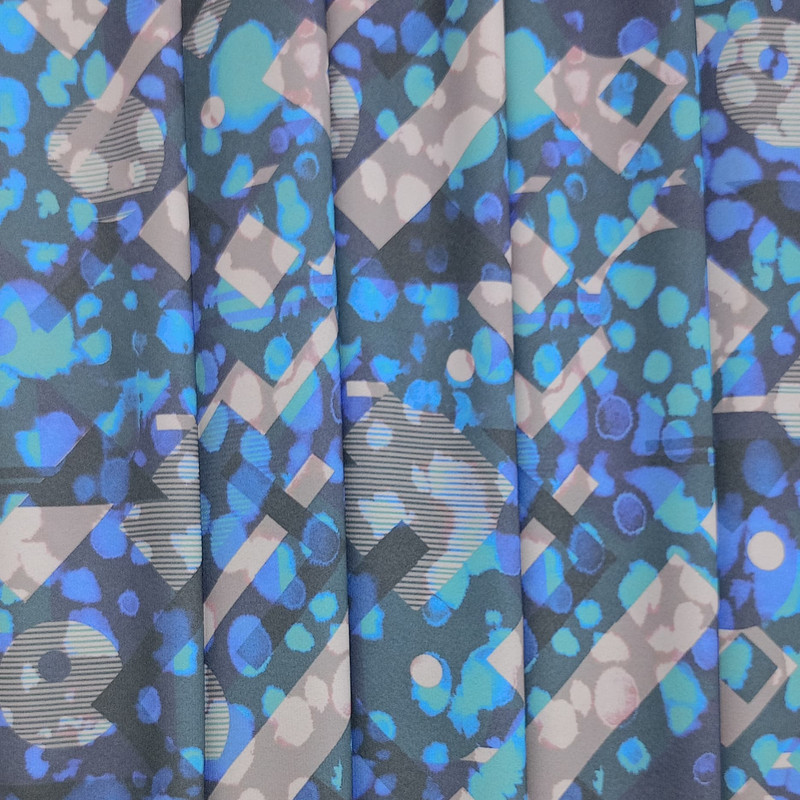 Disco Look Print On Royal Georgette (SS22N) RGPB46