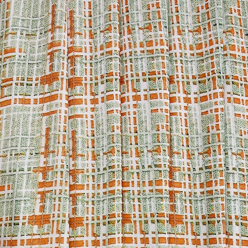 Grey Check Print On Royal Georgette (SS2N) RGPB111