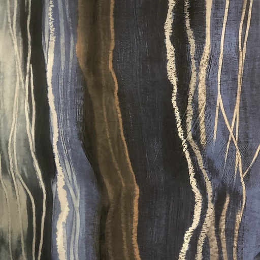 Ocean Artwork Print On Korean Satin SS22N-KSPB76