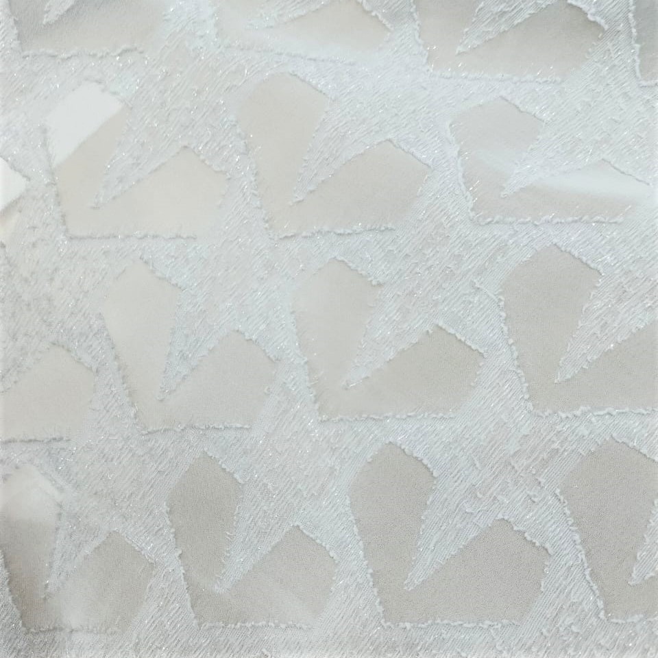 Metallic Jacquard (Star) Dyed Fabric