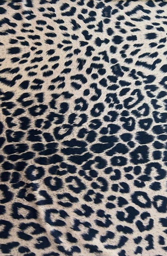 Peach Base Leopard Print On Velvet